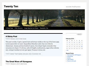 Template wordpress Twenty Ten