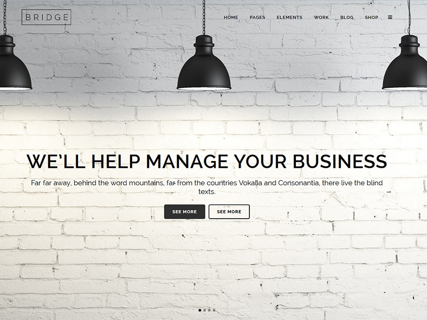 Bridge wordpress template